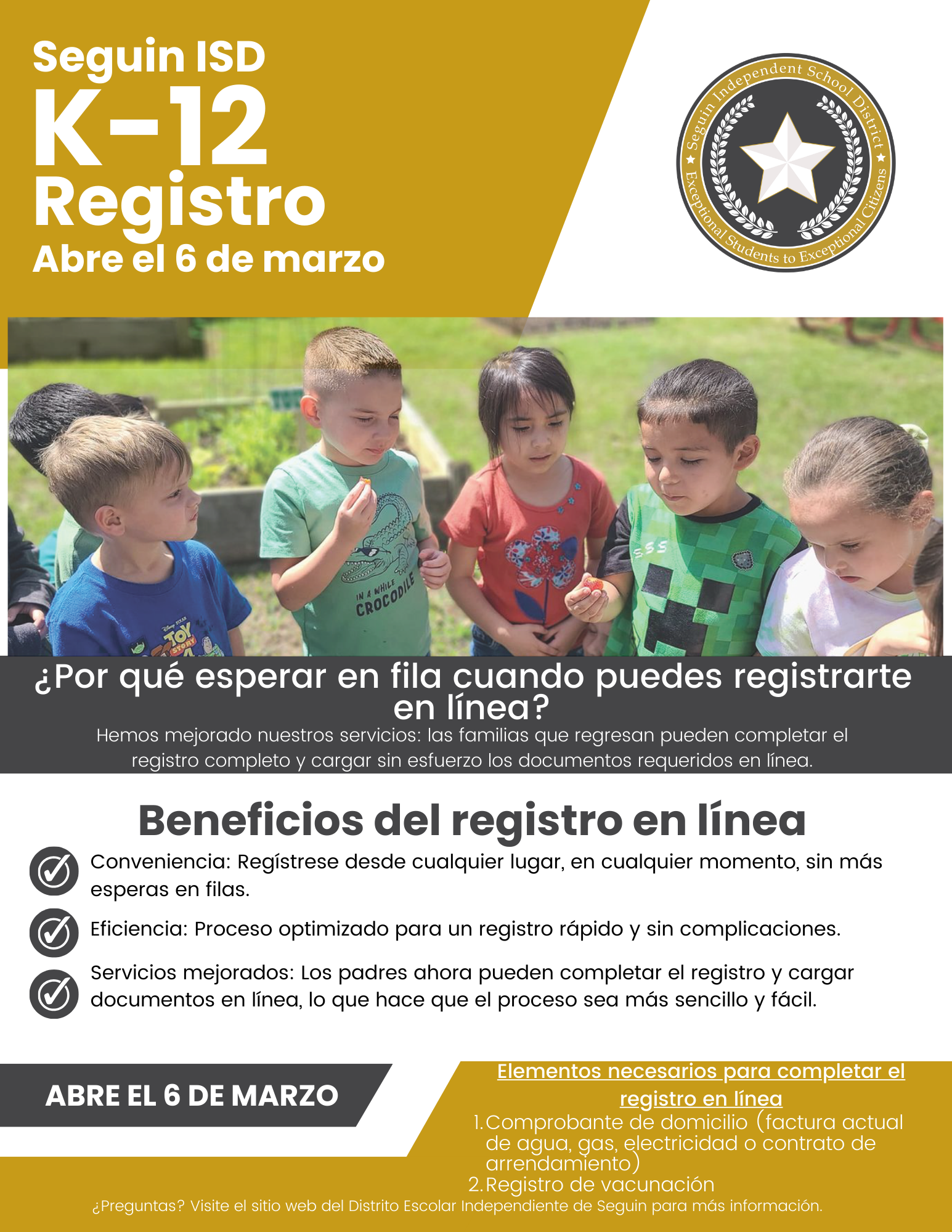 Registration Flyer Spanish