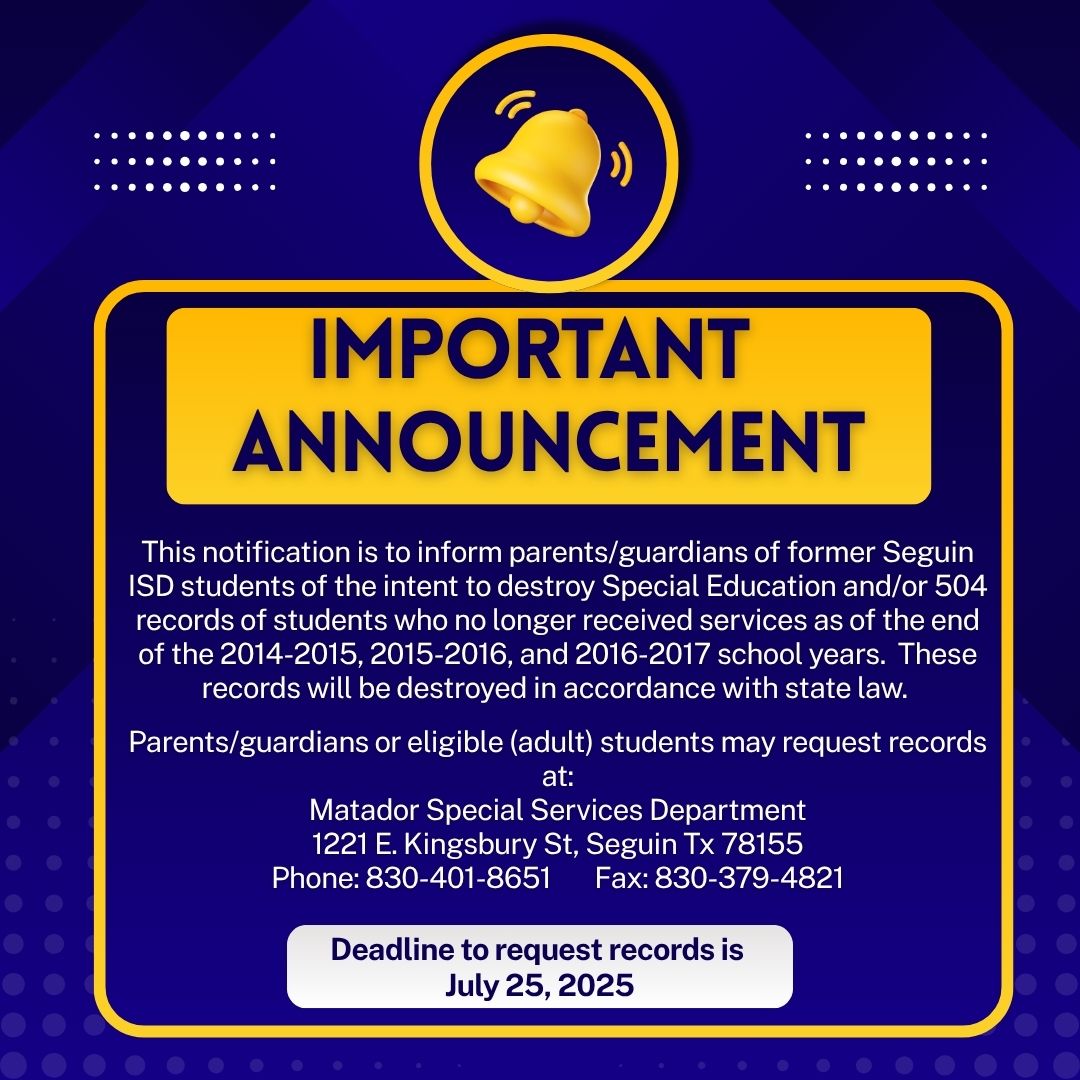 destruction of records announcement