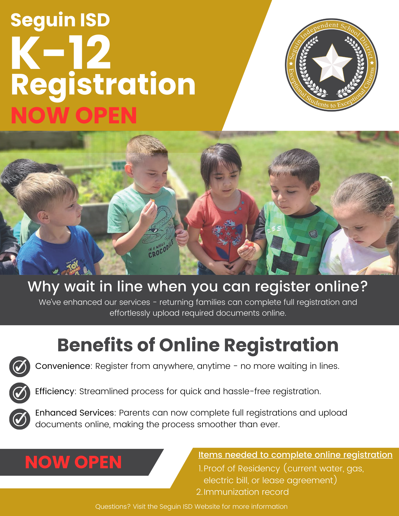 Registration Now Open