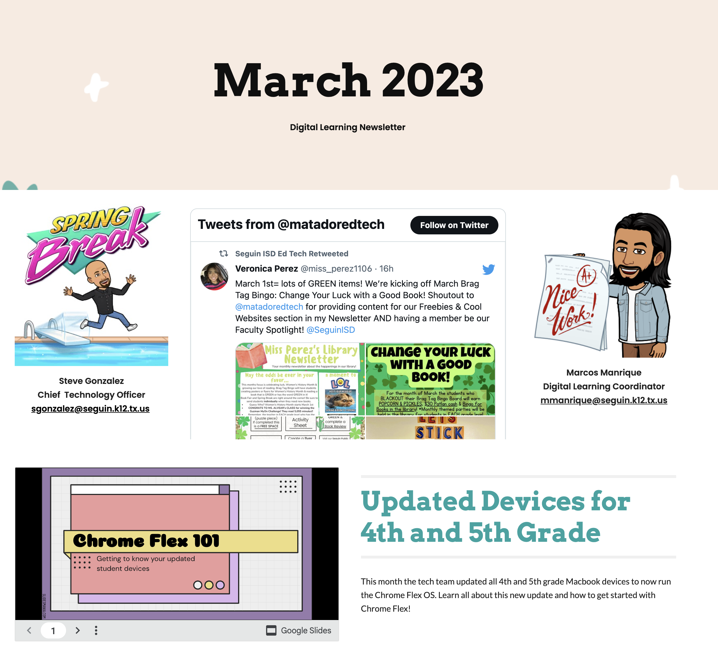 323 Fine Arts Newsletter