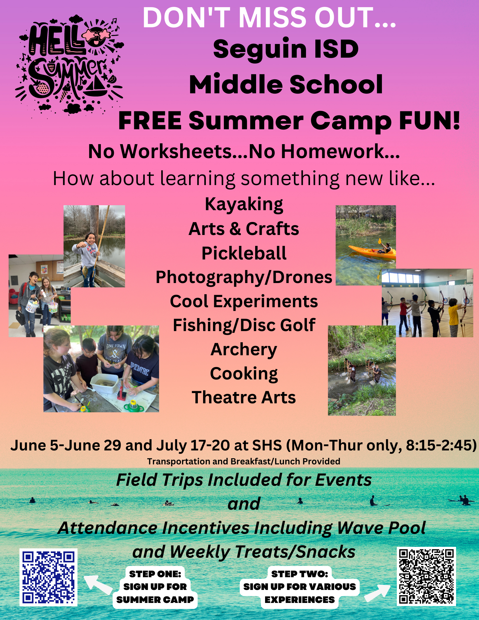 Middle School Summer Camp